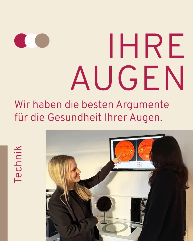 2 Frauen mittleren Alters stehen vor einem Monitor